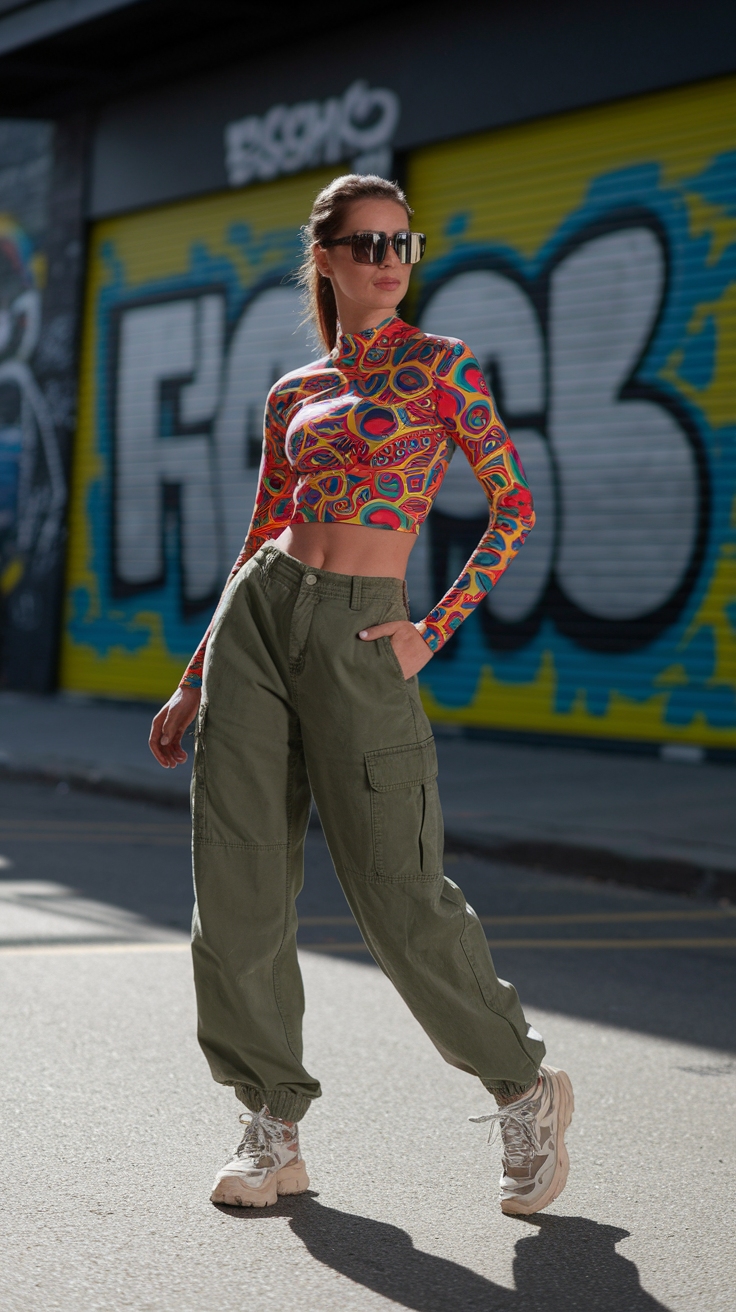 Create the Ultimate Crop Top and Cargo Pants Outfit outfit idea