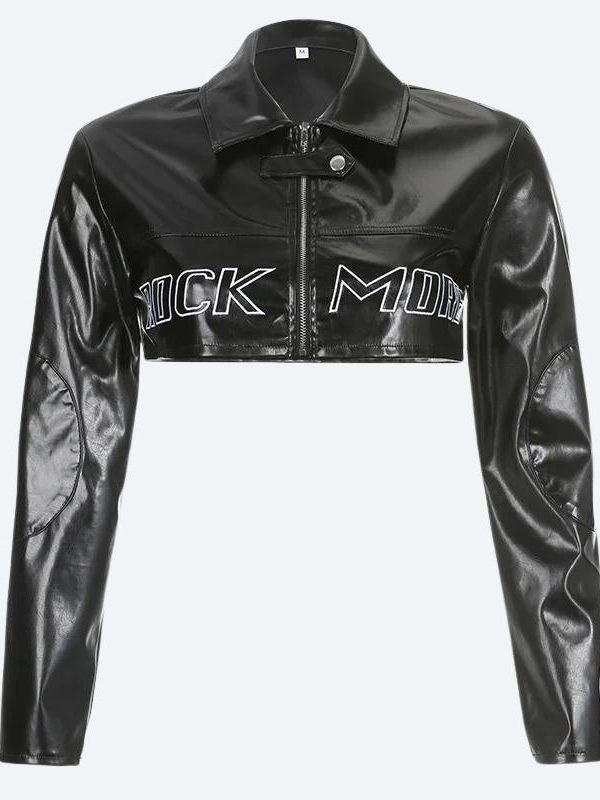 Cropped Biker Jacket
