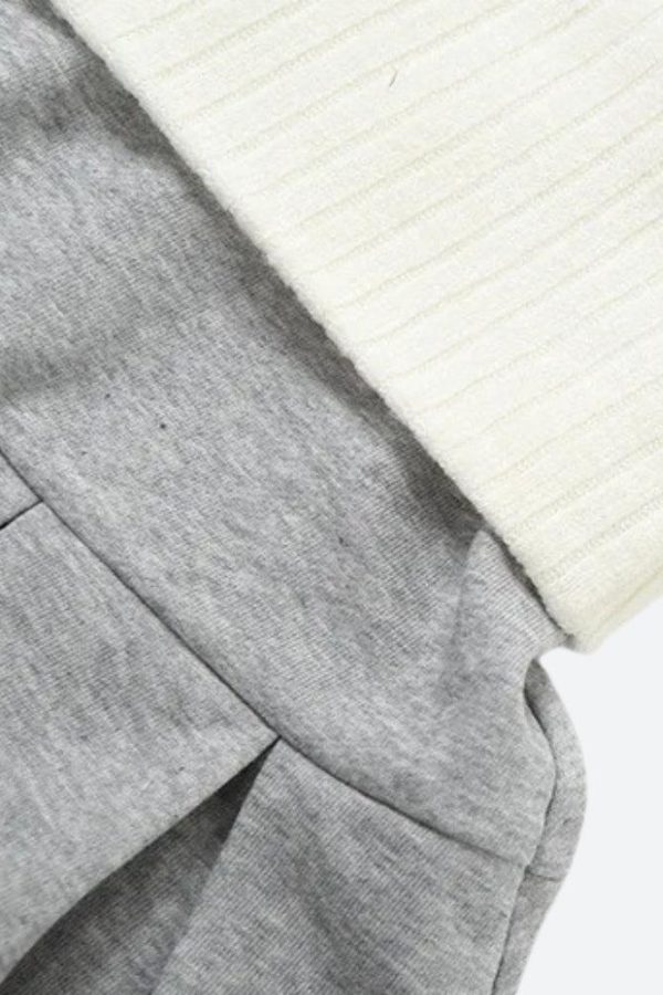 Cropped Hoodie & Mini Skirt Two Piece Set