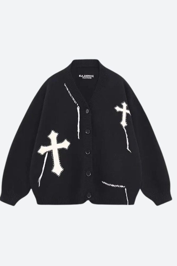 Cross Patch Cardigan