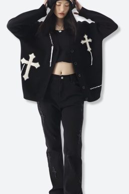 Cross Patch Cardigan