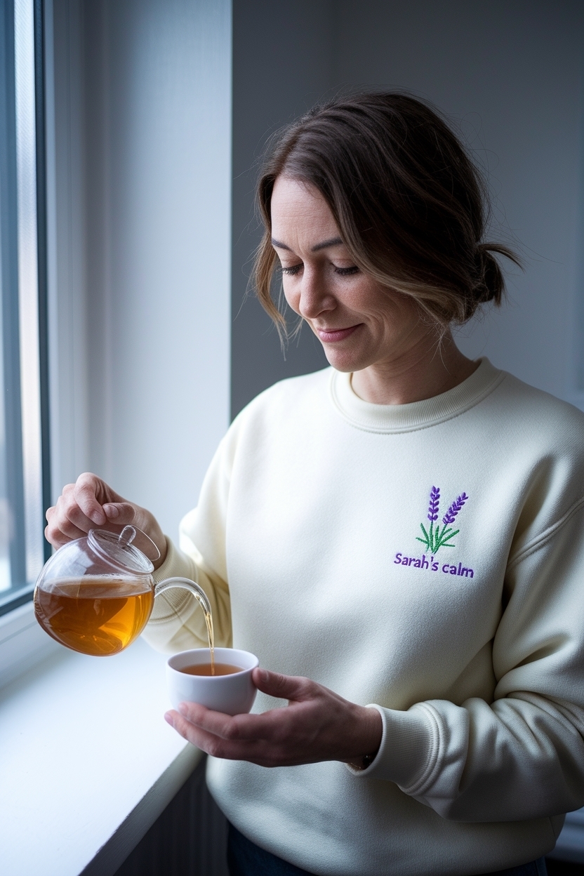 Custom Healing Herb Crewneck for Natural Vibes outfit idea