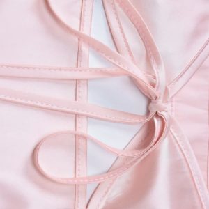 Cut Out Satin Maxi Dress