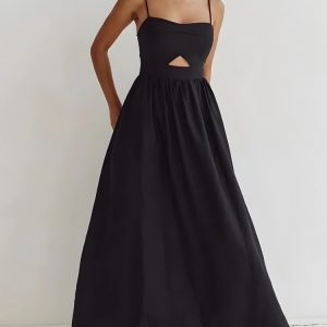 Cut Out Slit Maxi Dress