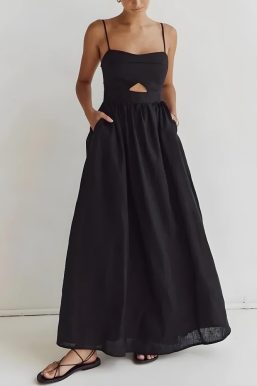 Cut Out Slit Maxi Dress