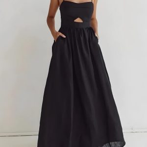 Cut Out Slit Maxi Dress