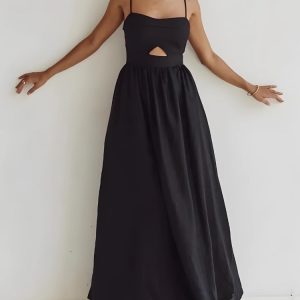 Cut Out Slit Maxi Dress