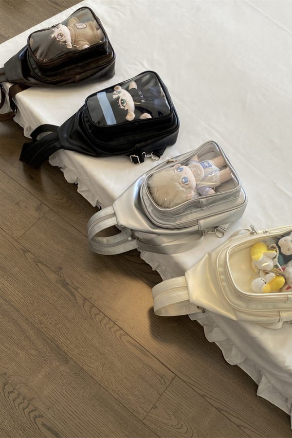 Cute 20cm Doll Ita Bag Transparent Chest Bag