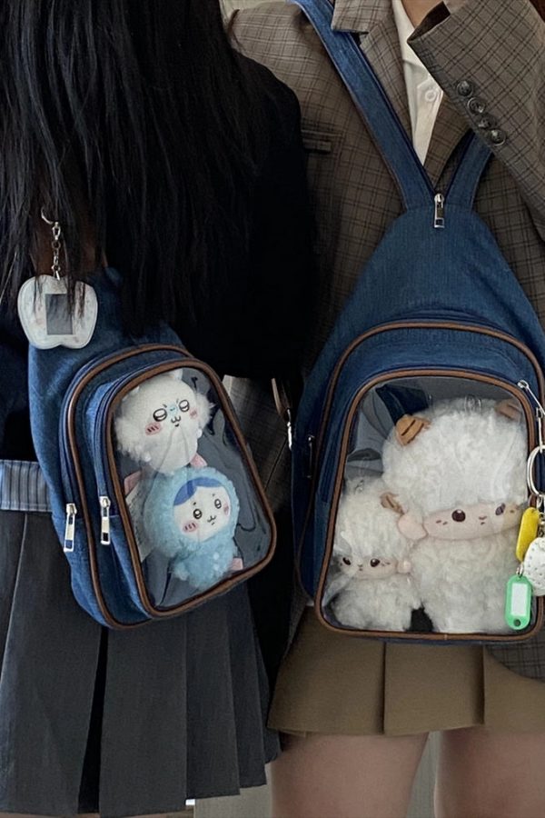 Cute 20cm Doll Ita Bag Transparent Chest Bag