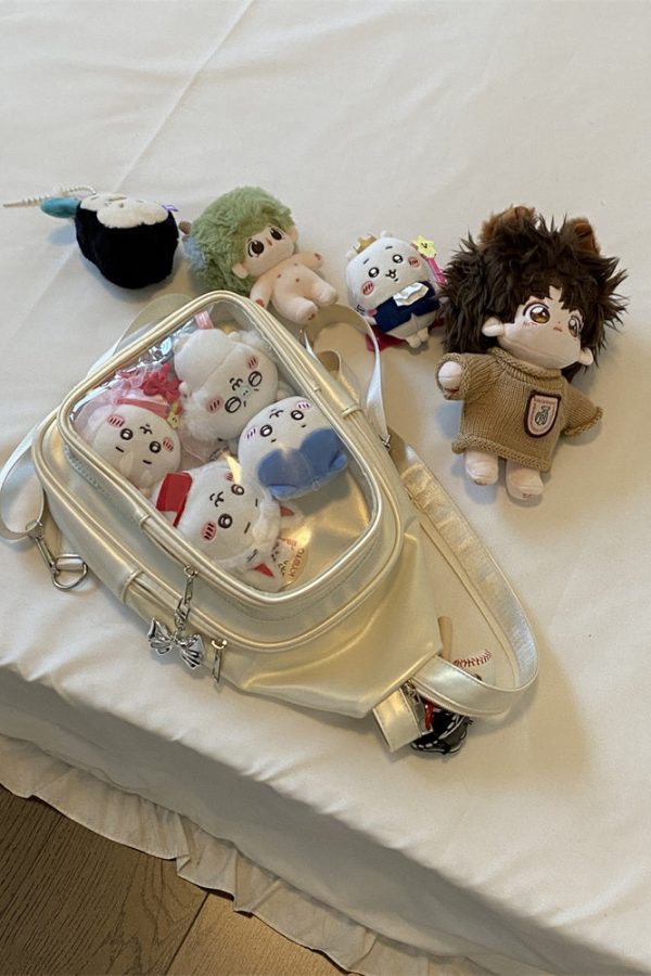 Cute 20cm Doll Ita Bag Transparent Chest Bag