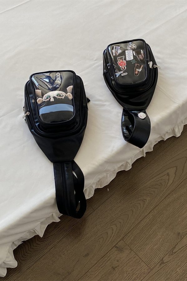 Cute 20cm Doll Ita Bag Transparent Chest Bag