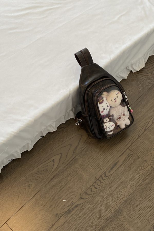 Cute 20cm Doll Ita Bag Transparent Chest Bag