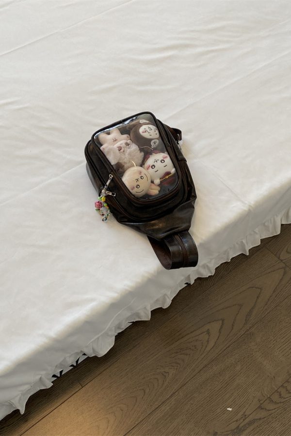 Cute 20cm Doll Ita Bag Transparent Chest Bag