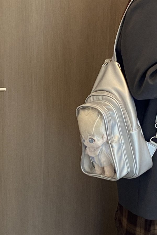 Cute 20cm Doll Ita Bag Transparent Chest Bag