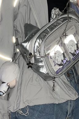 Cute Cat Ita Bag Y2K Style Student Chest Bag