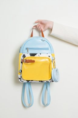 Cute Cow Print Ita Bag Backpack with Charm