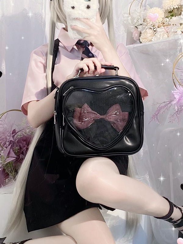 Cute Heart Small Ita Backpack