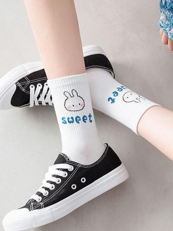 Cute Kawaii Patterned Socks 5 Pairs