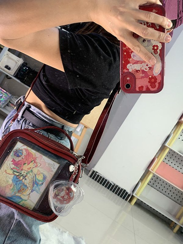 Cute Mini Small Square Pin Ita Bag