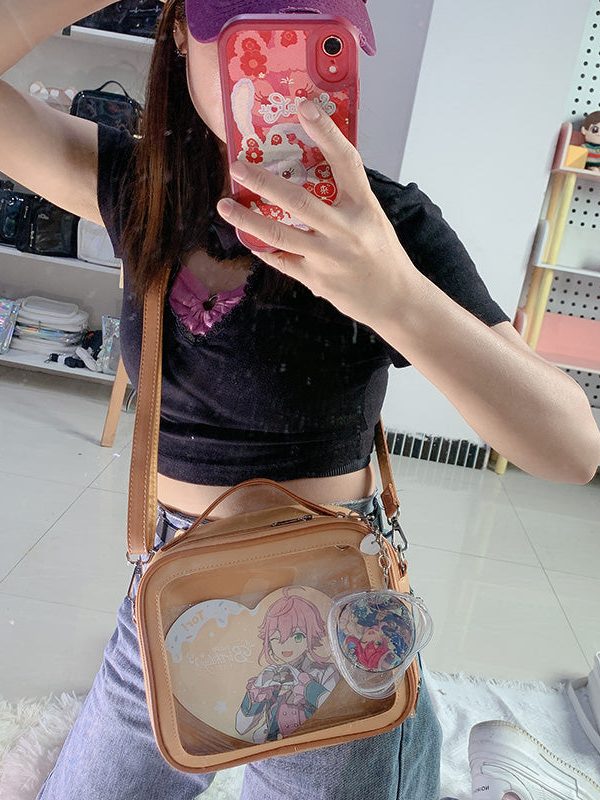 Cute Mini Small Square Pin Ita Bag