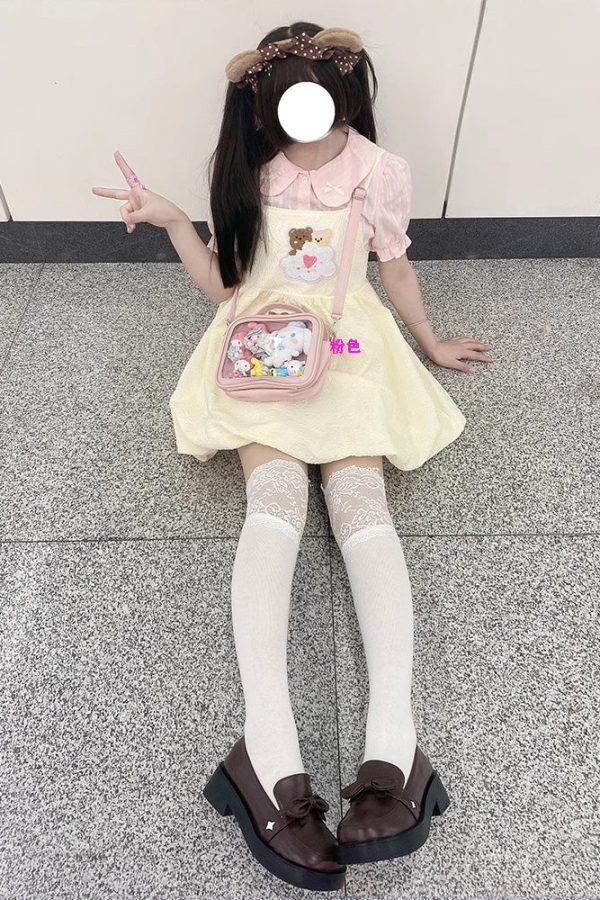 Cute Mini Small Square Pin Ita Bag