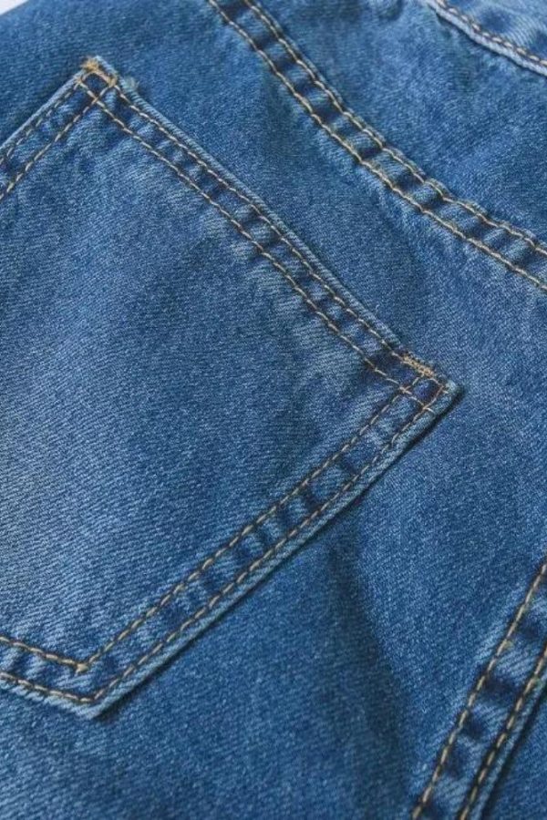 Cute Rabbit Denim Mini Skirt