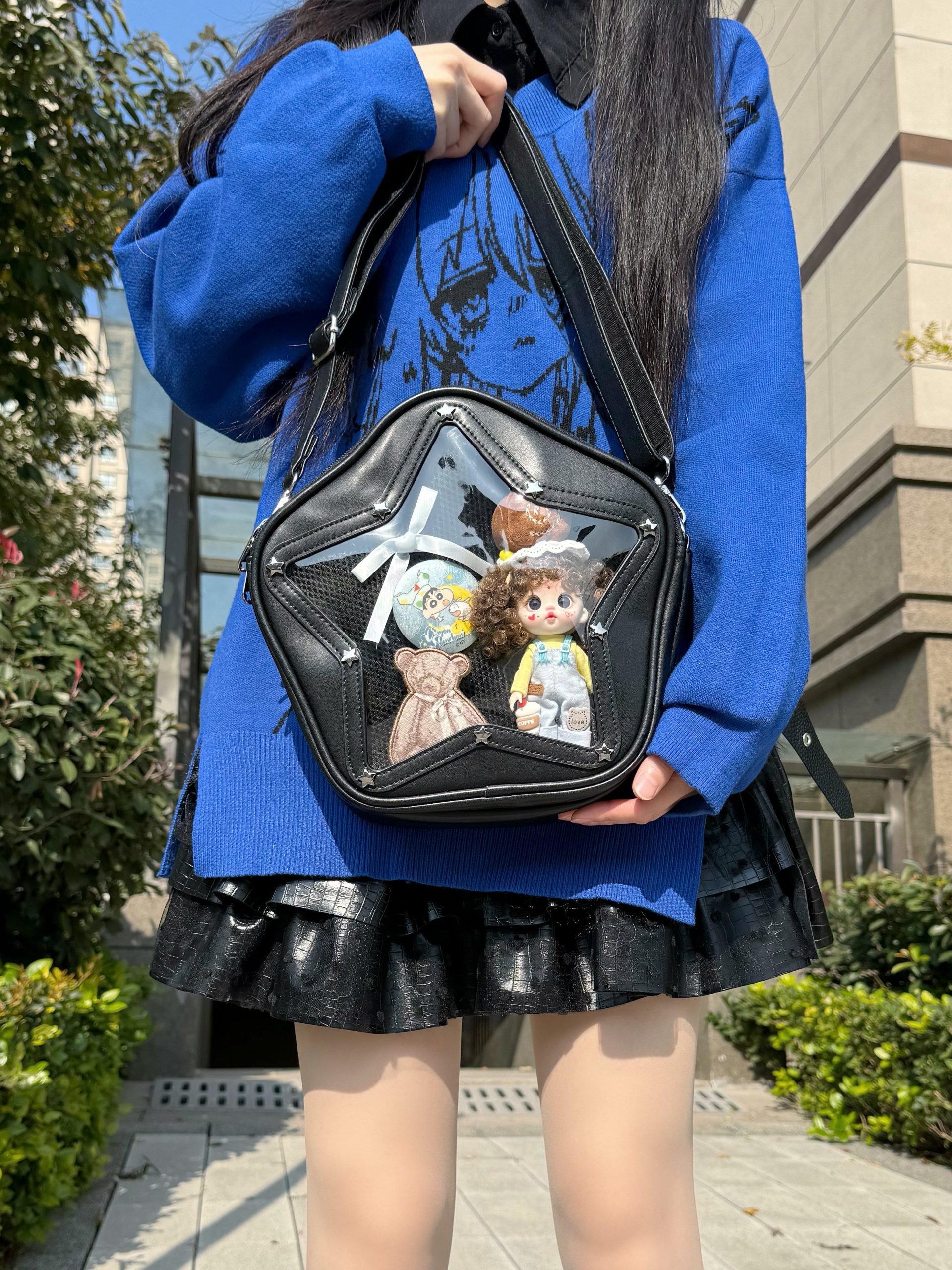 Cute Y2K Small Star Ita Bag for Pins