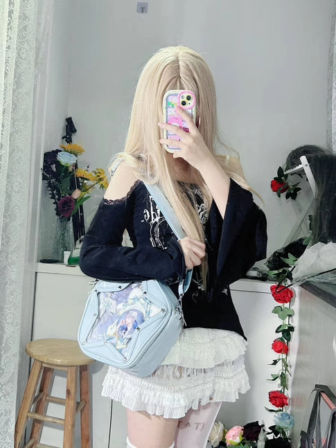Cute Y2K Small Star Ita Bag for Pins