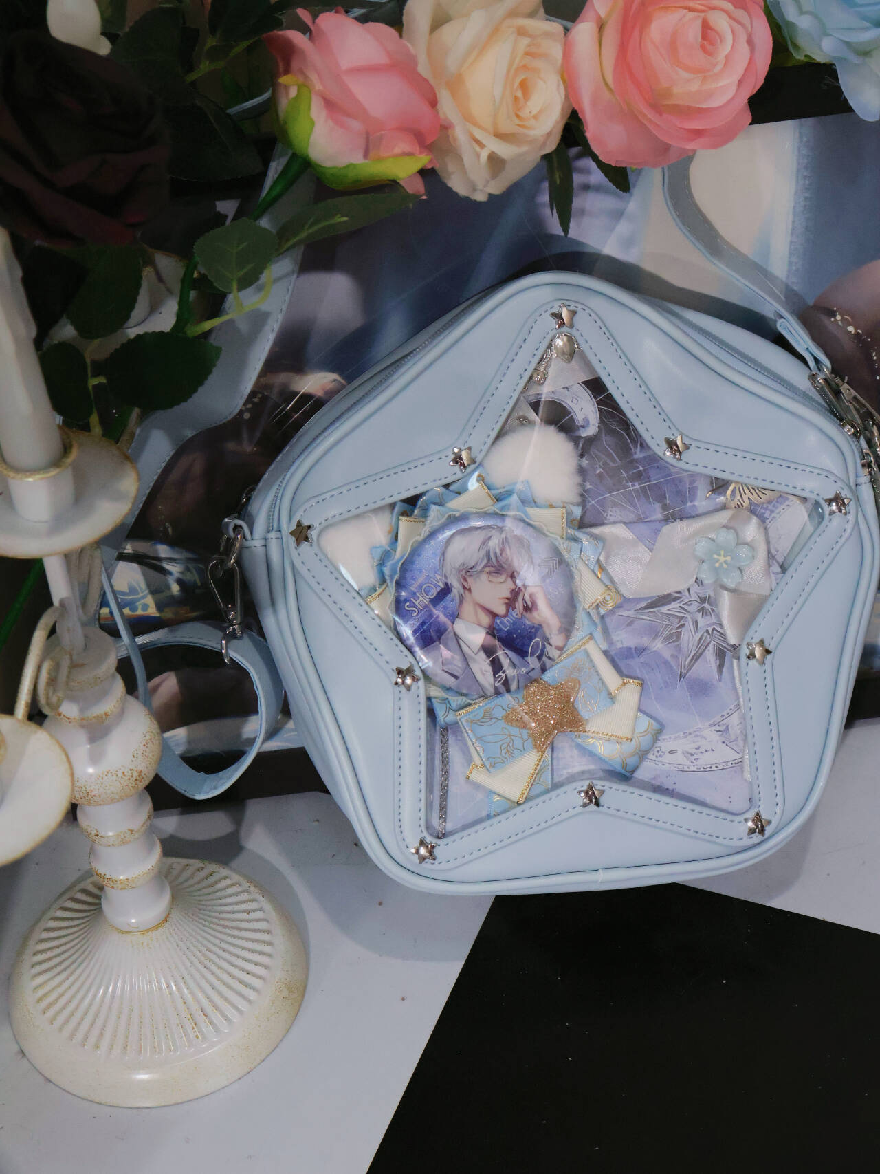 Cute Y2K Small Star Ita Bag for Pins