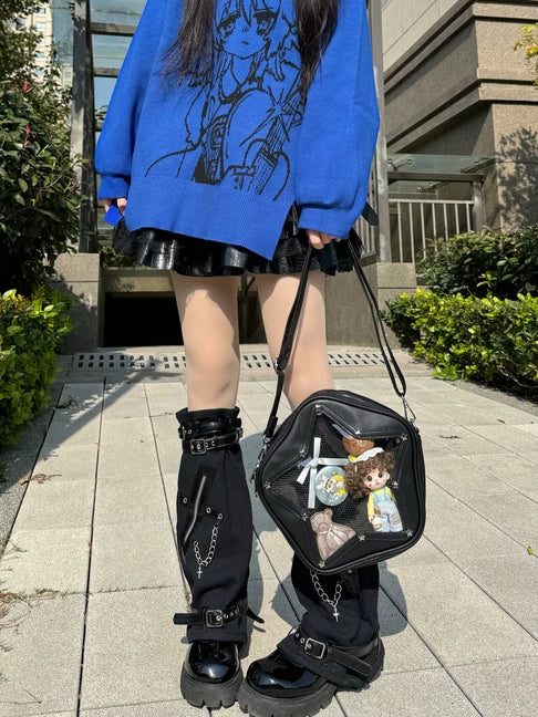 Cute Y2K Small Star Ita Bag for Pins