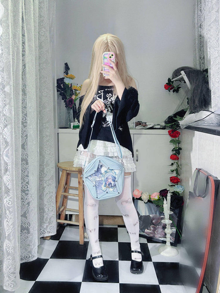 Cute Y2K Small Star Ita Bag for Pins