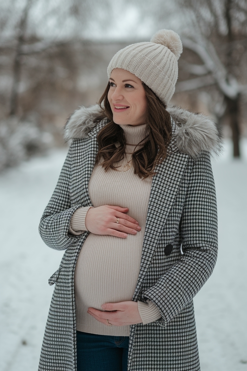 Cute Pregnancy Outfits for Winter: Embrace Your Bump outfit idea