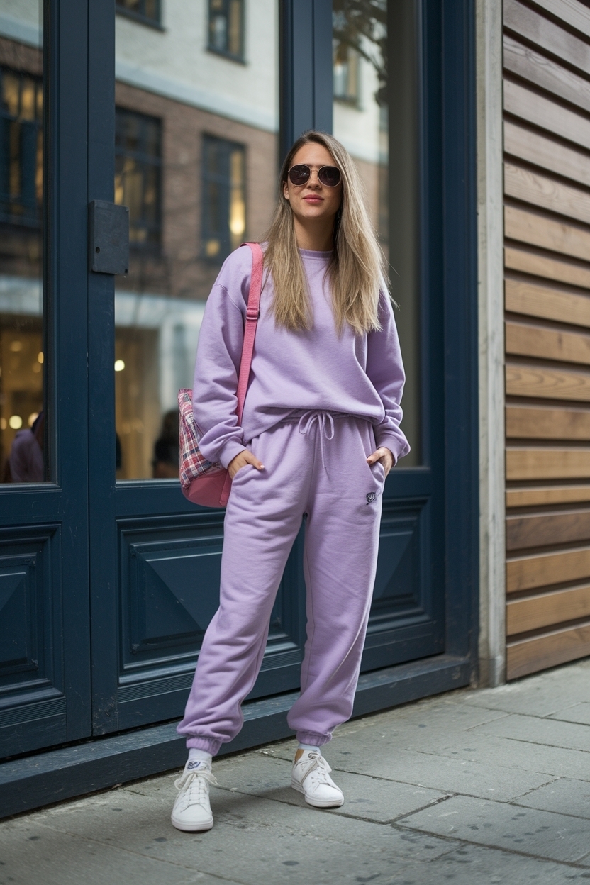 Cute Sweatpants Outfit for School: Fashion Meets Function outfit idea