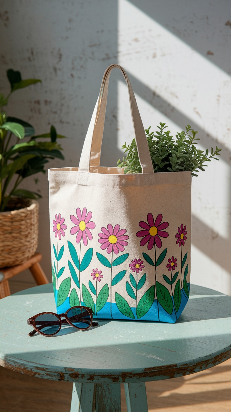 DIY Cute Tote Bag Design Paint Techniques outfit idea
