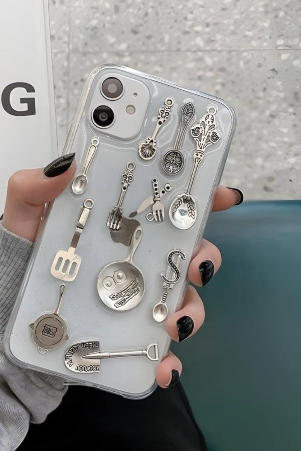Cutlery Set Clear Phone Case