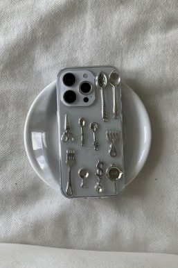 Cutlery Set Clear Phone Case