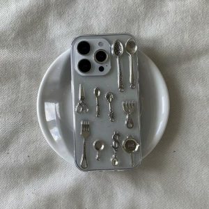 Cutlery Set Clear Phone Case