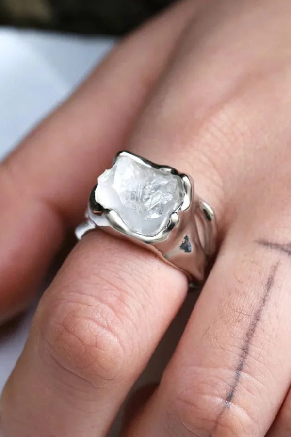 Cyberpunk Crystal Ring