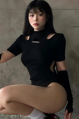 Cyberpunk Cut Out Corduroy Bodysuit