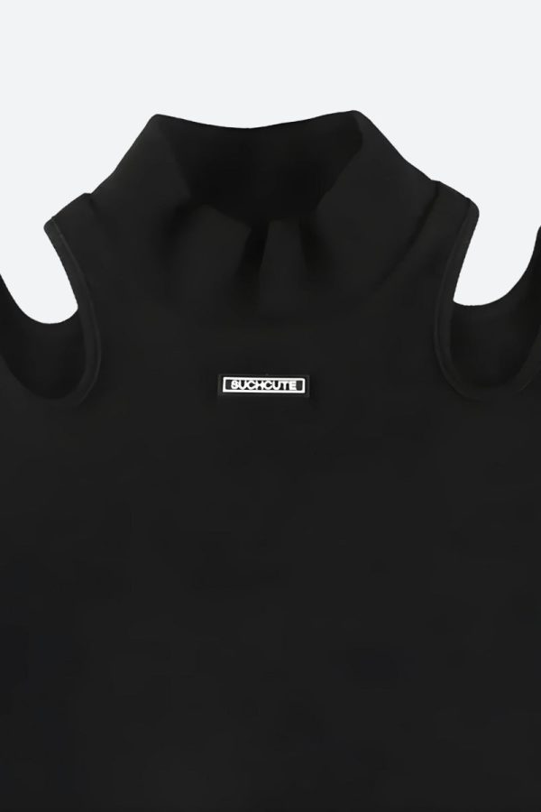 Cyberpunk Cut Out Corduroy Bodysuit