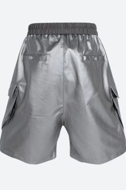 Cyberpunk Faux Leather Shorts
