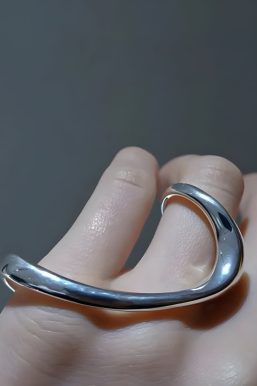 Cyberpunk Geometric Ring