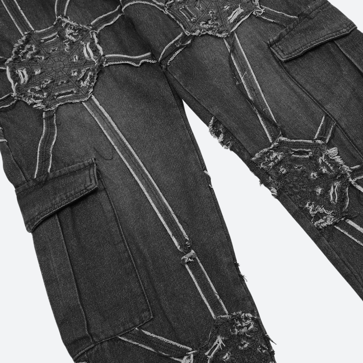 Cyberpunk Patchwork Jeans Cyberpunk Patchwork Jeans