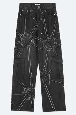 Cyberpunk Patchwork Jeans
