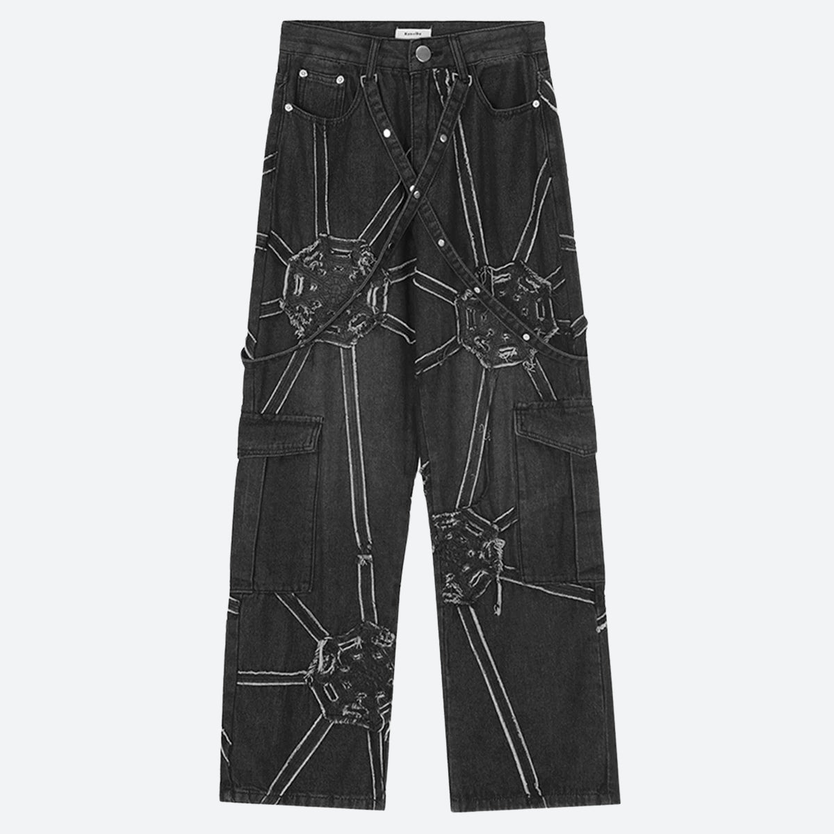 Cyberpunk Patchwork Jeans Cyberpunk Patchwork Jeans