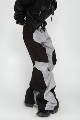 Cyberpunk Patchwork Wide Leg Pants