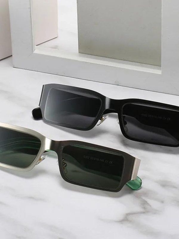 Cyberpunk Rectangle Metal Sunglasses