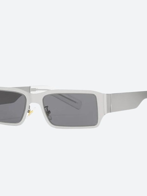 Cyberpunk Rectangle Metal Sunglasses