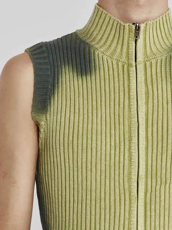 Cyberpunk Zip-Up Cardigan Vest