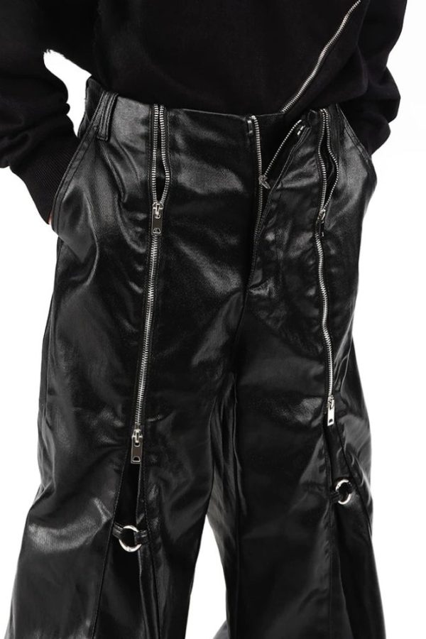 Cyberpunk Zip-Up Parachute Pants